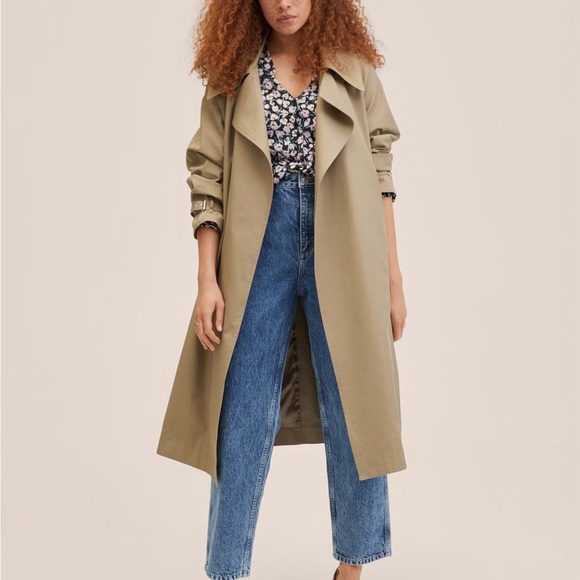 MANGO floral button up v-neck blouse size L - Picture 4 of 15